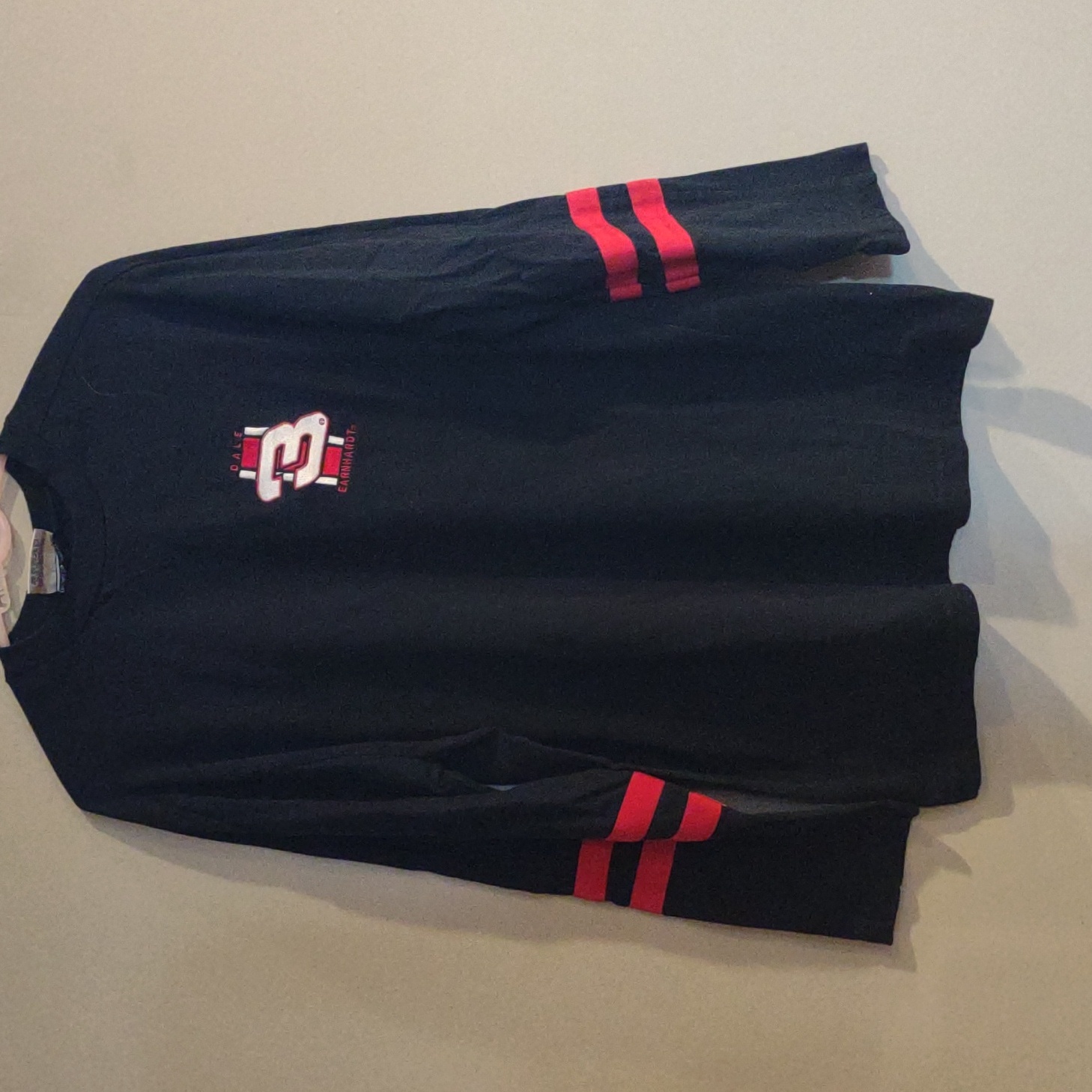 Competitors View Black Long Sleeve Embroidered Dale Earnhardt Large Shirt